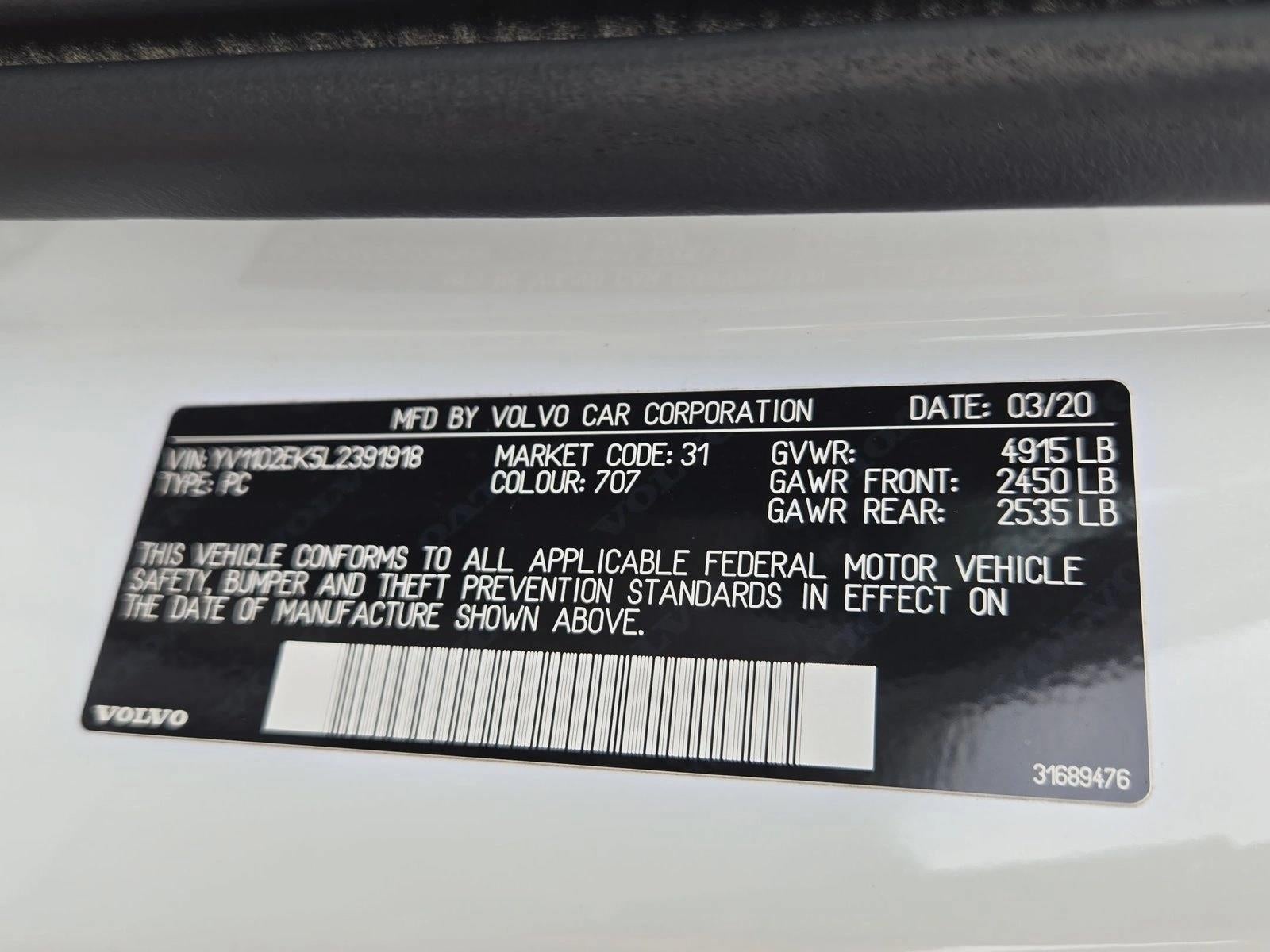 2020 Volvo V60 T5 FWD Momentum