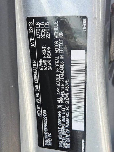 2013 Volvo S60 4dr Sdn T5 AWD