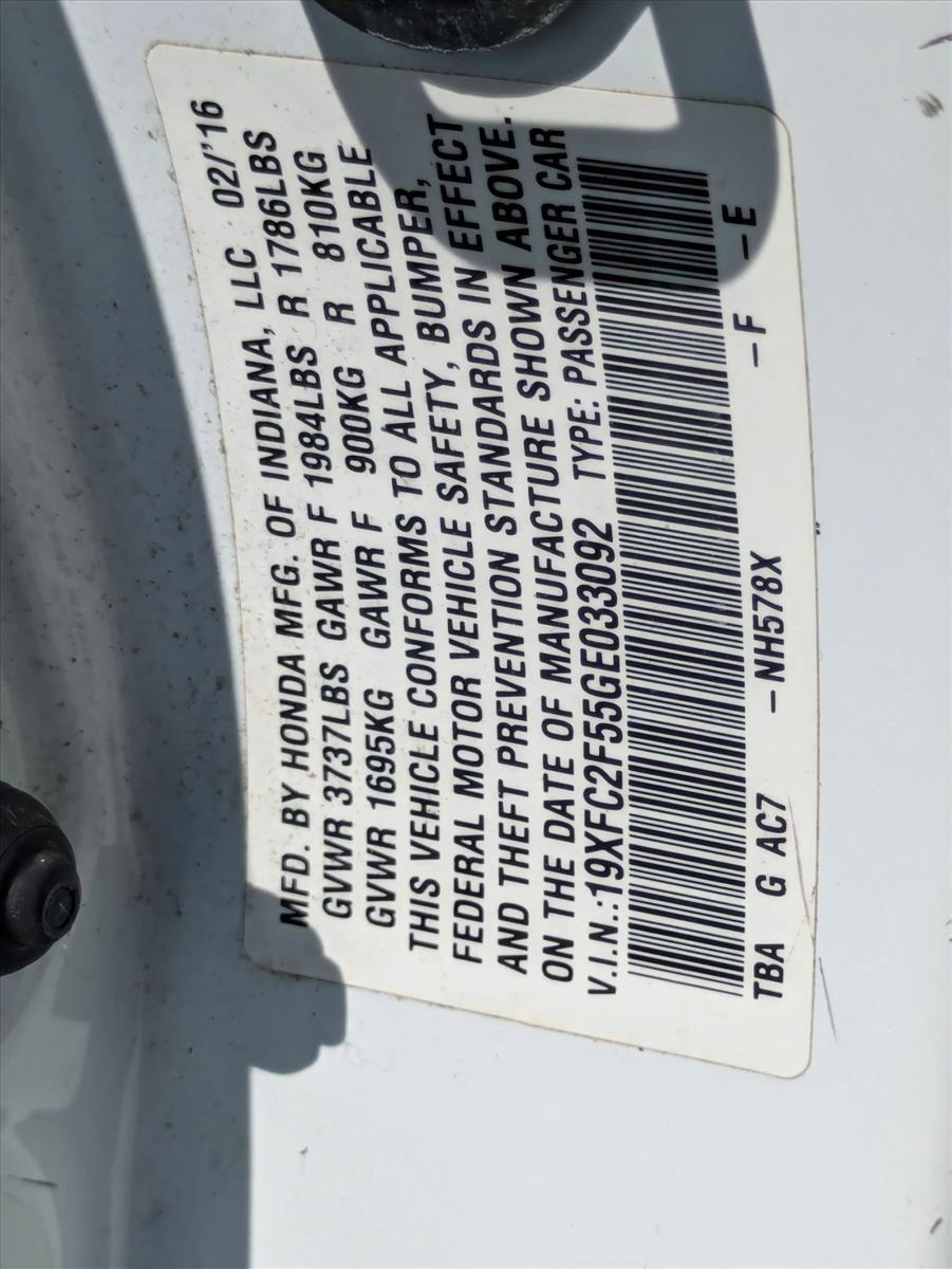 2016 Honda Civic Sedan LX CVT