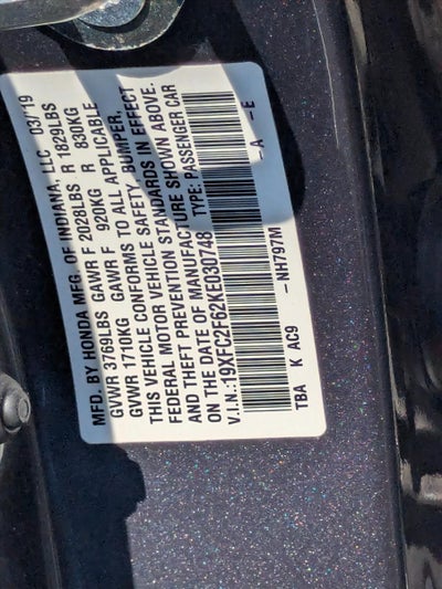 2019 Honda Civic Sedan LX CVT