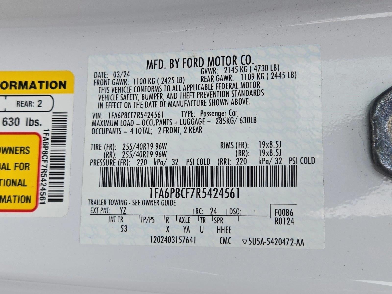 2024 Ford Mustang GT Premium Fastback