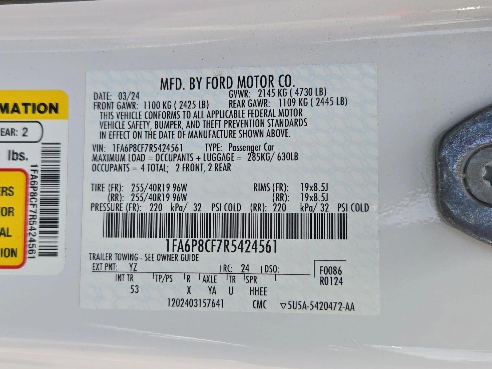 2024 Ford Mustang GT Premium Fastback