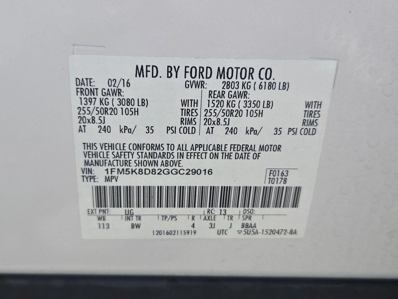 2016 Ford Explorer 4WD 4dr XLT