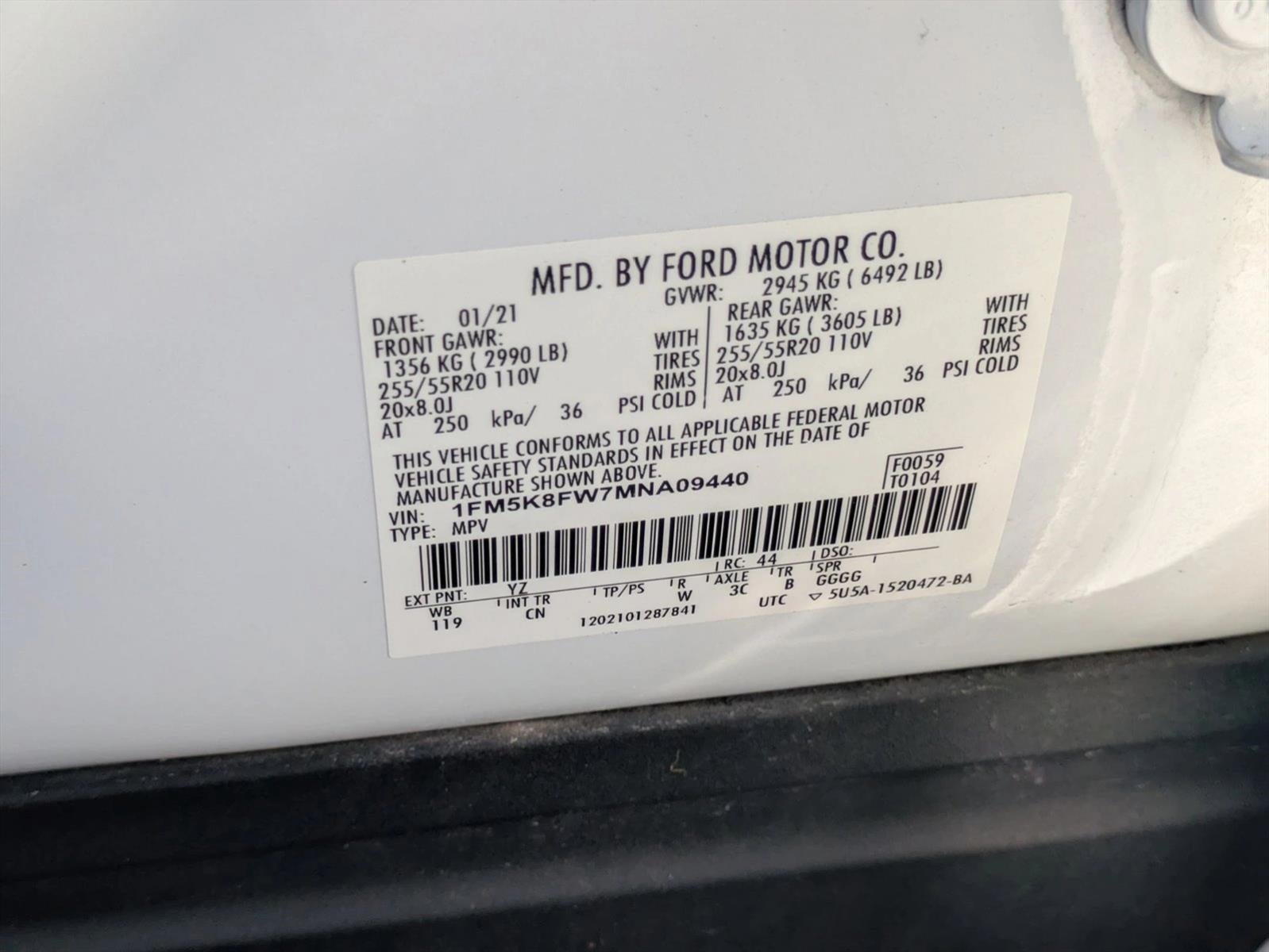 2021 Ford Explorer Limited 4WD