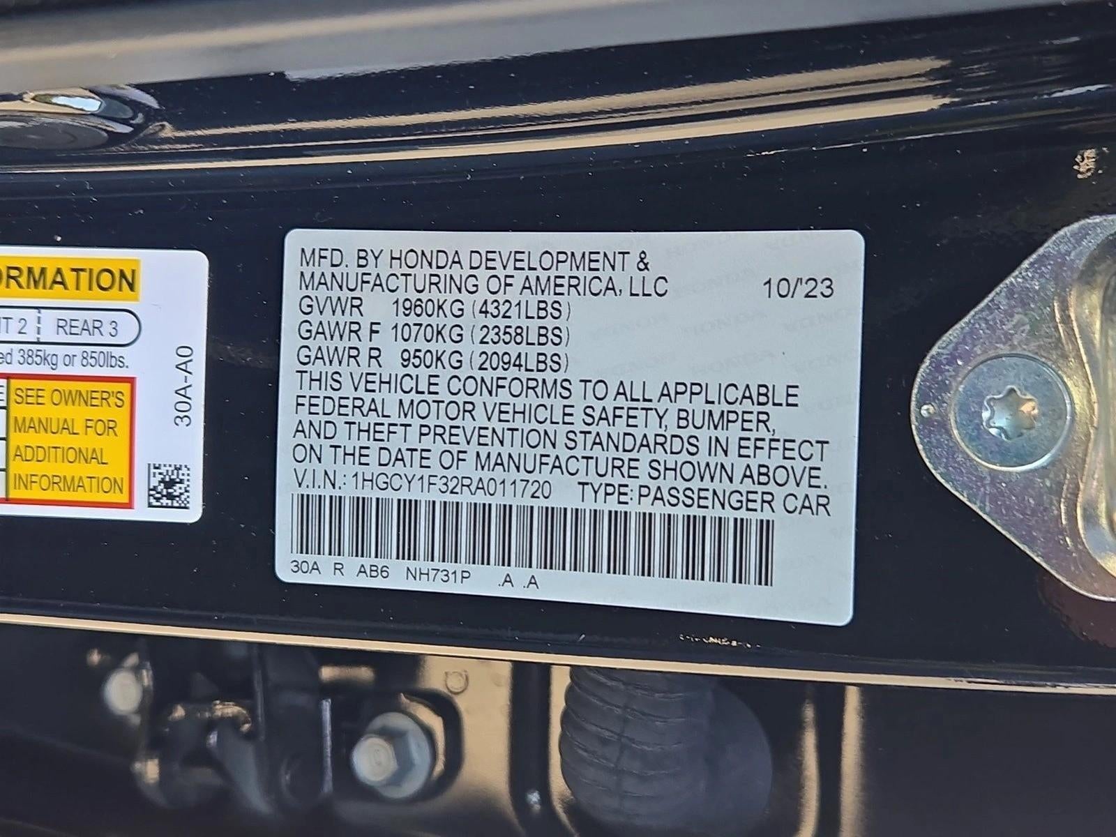 2024 Honda Accord Sedan EX CVT