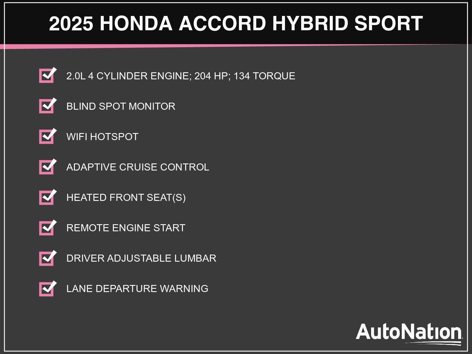 2025 Honda Accord Hybrid Sport Sedan