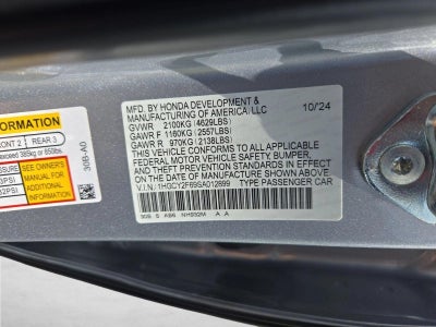 2025 Honda Accord Hybrid EX-L Sedan