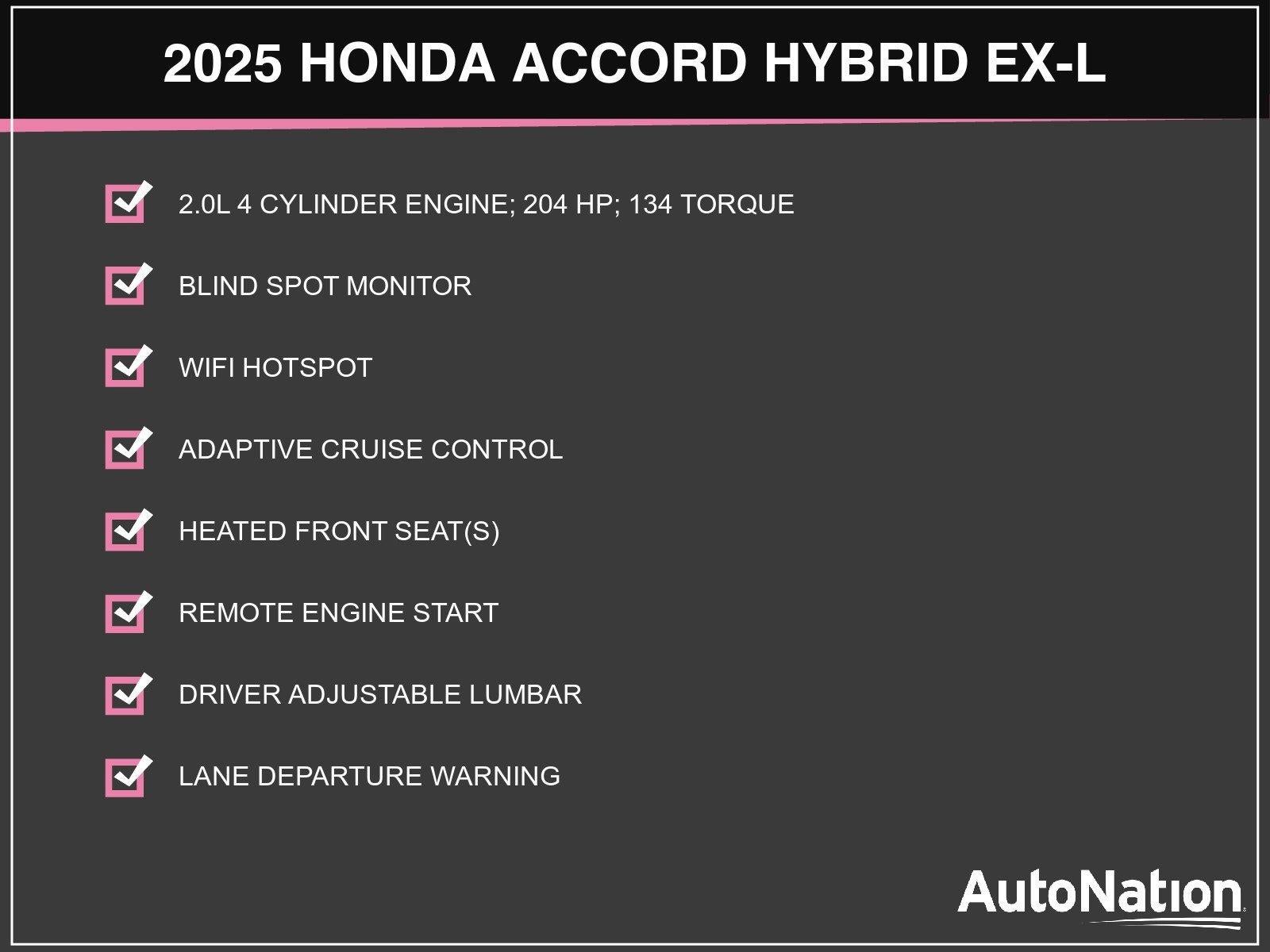 2025 Honda Accord Hybrid EX-L Sedan