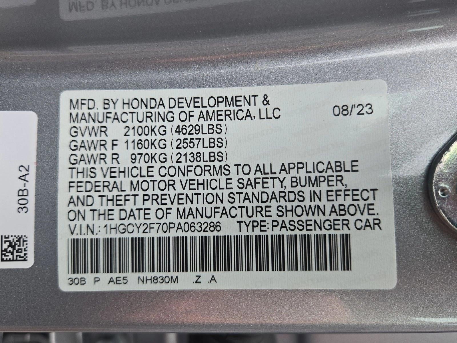 2023 Honda Accord Hybrid Sport-L Sedan