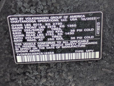 2023 Volkswagen Atlas 3.6L V6 SE w/Technology 4MOTION