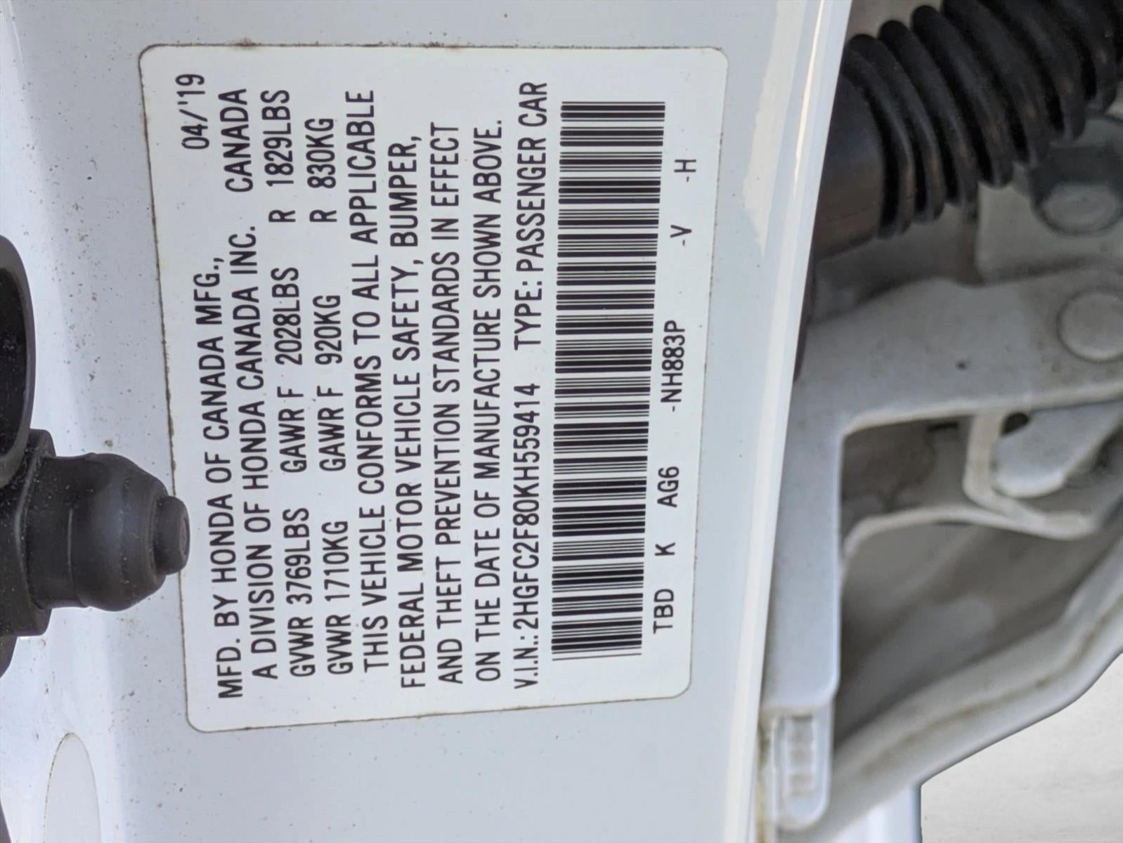 2019 Honda Civic Sedan Sport CVT