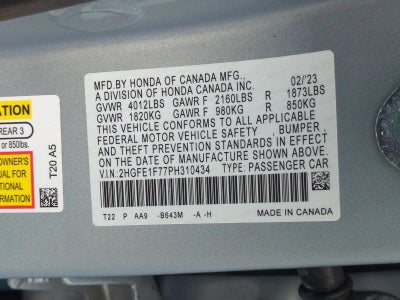 2023 Honda Civic Sedan EX CVT