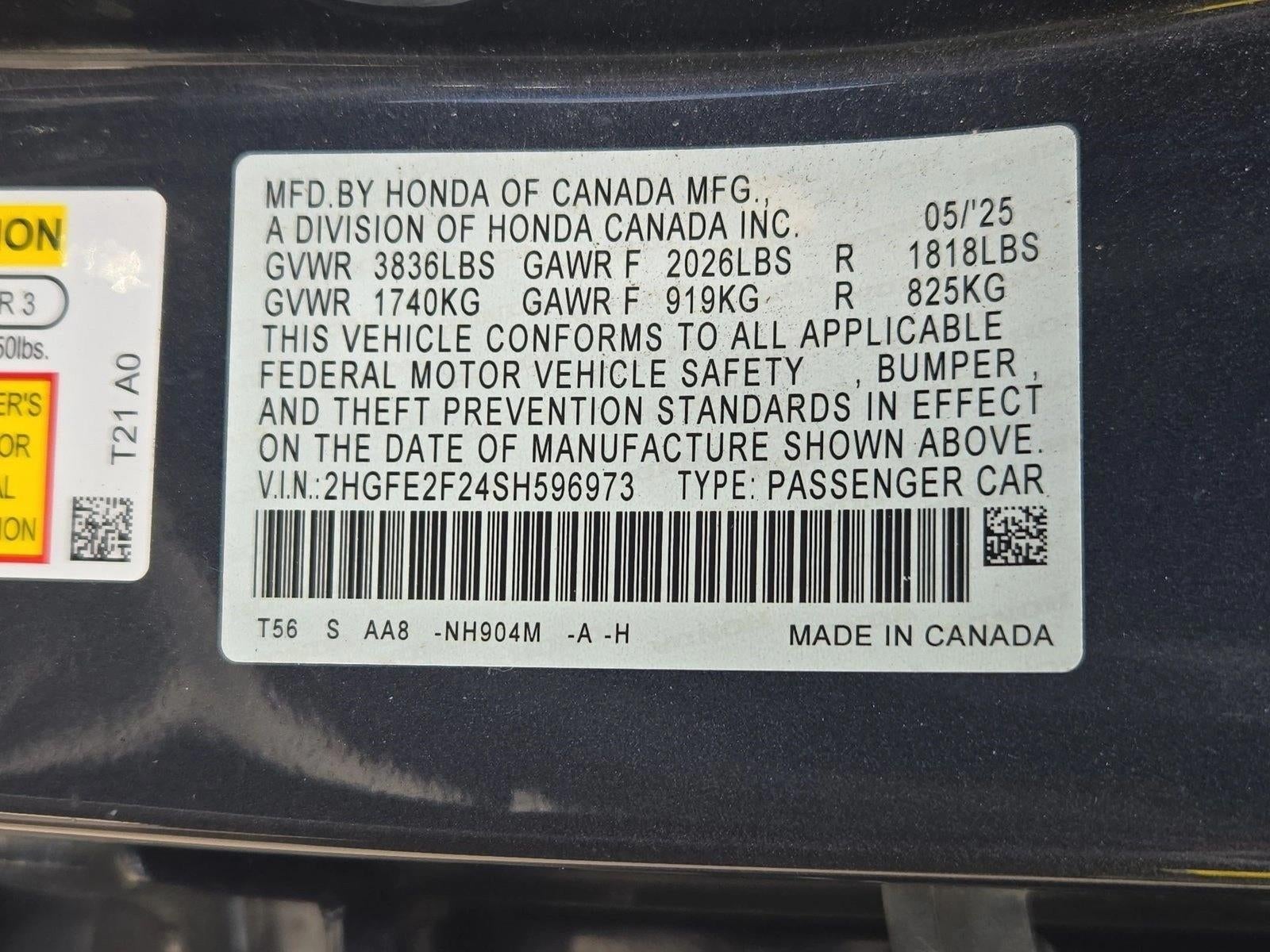 2025 Honda Civic Sedan LX CVT