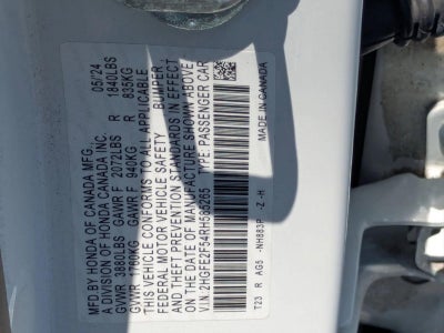 2024 Honda Civic Sedan Sport CVT