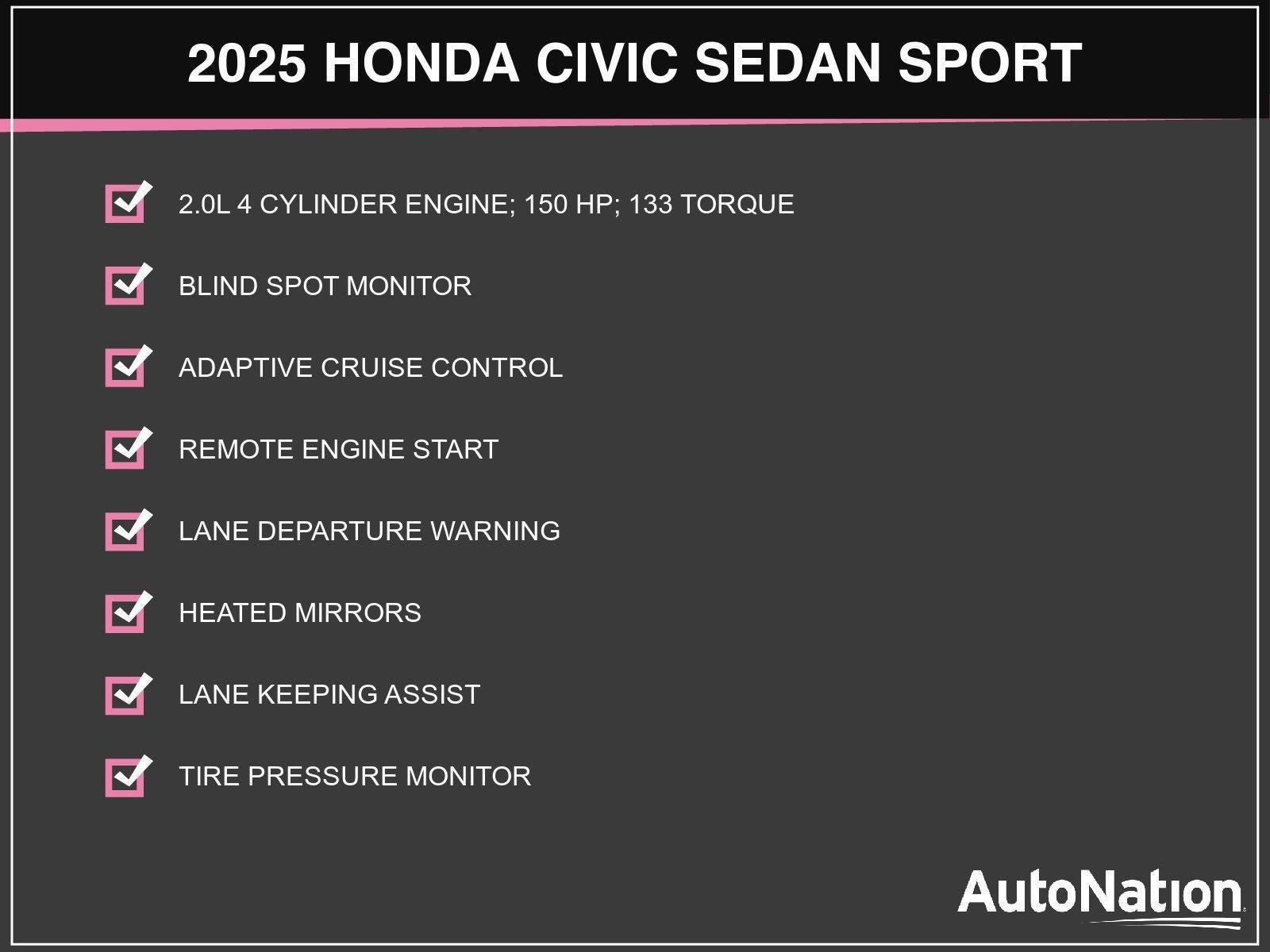 2025 Honda Civic Sedan Sport CVT