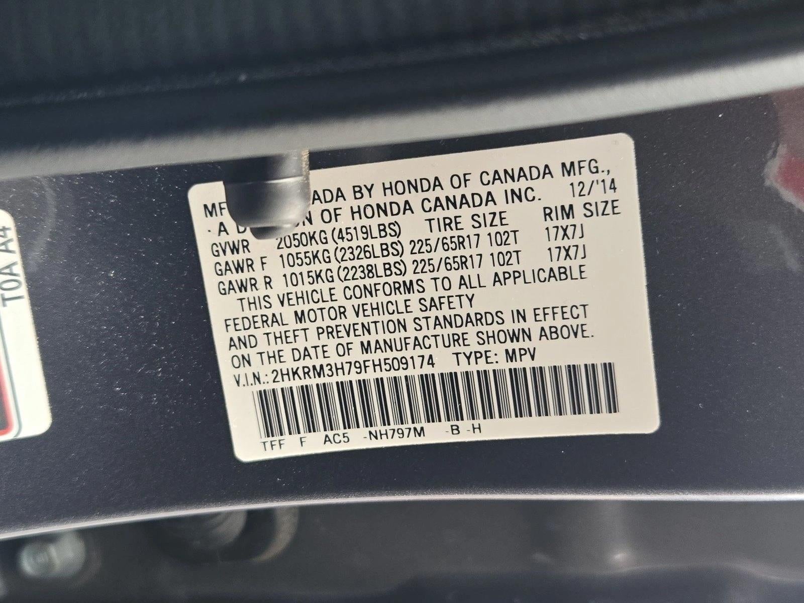 2015 Honda CR-V EX-L 2WD with Navigation