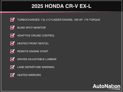 2025 Honda CR-V EX-L 2WD