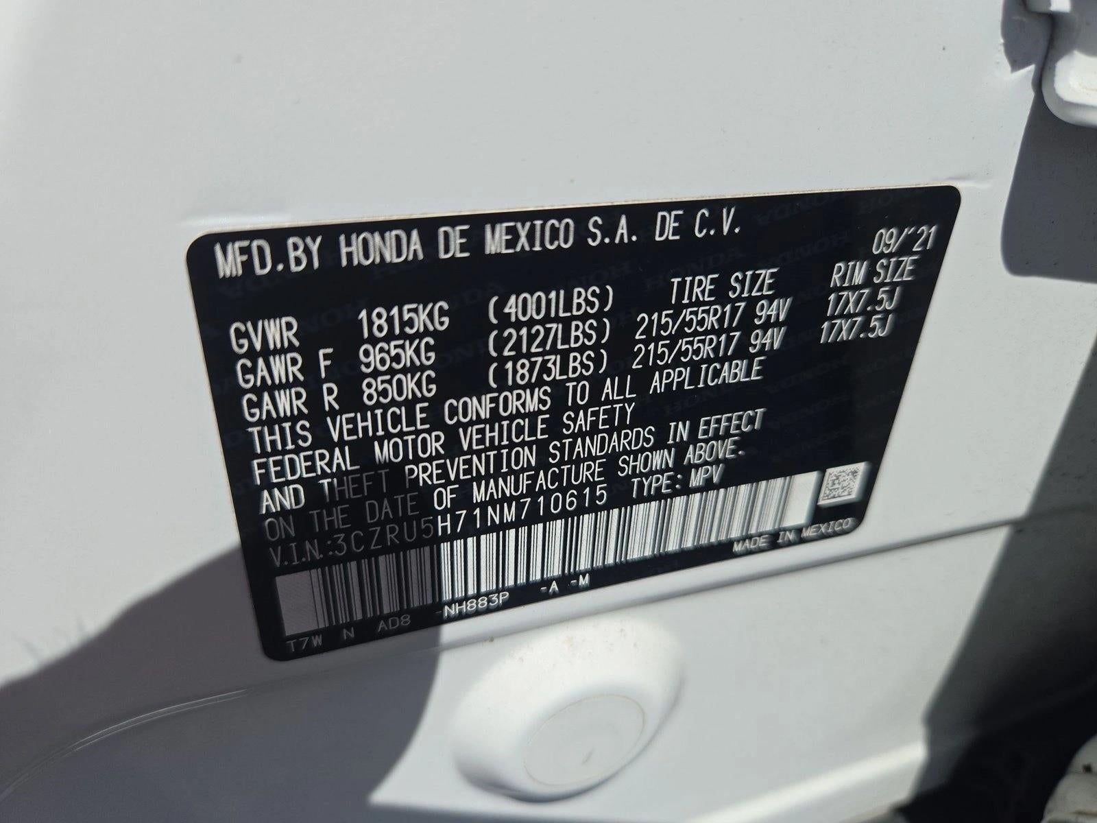 2022 Honda HR-V EX-L 2WD CVT