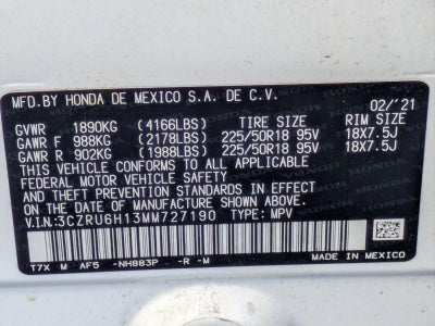 2021 Honda HR-V Sport AWD CVT
