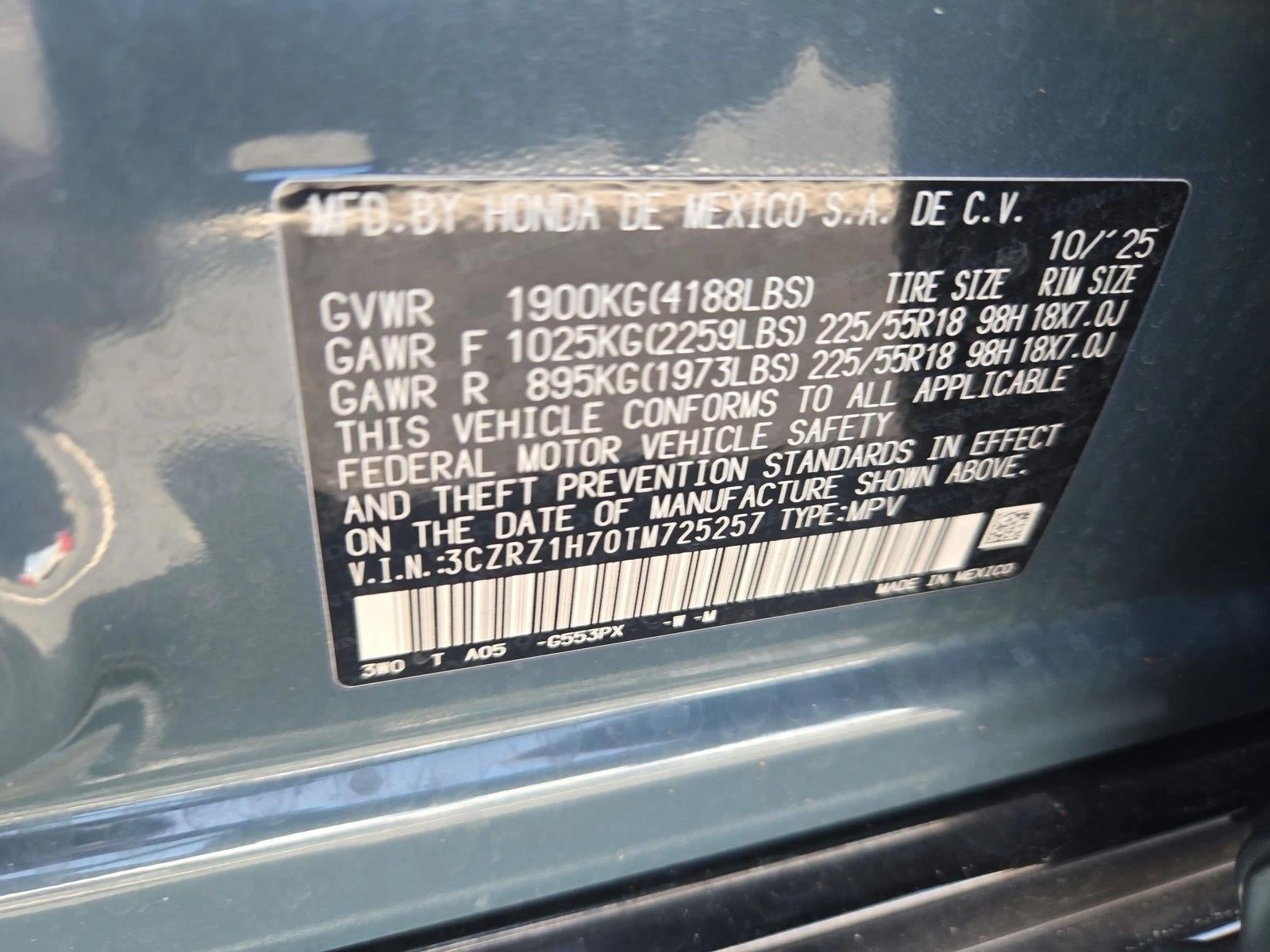 2026 Honda HR-V EX-L 2WD CVT