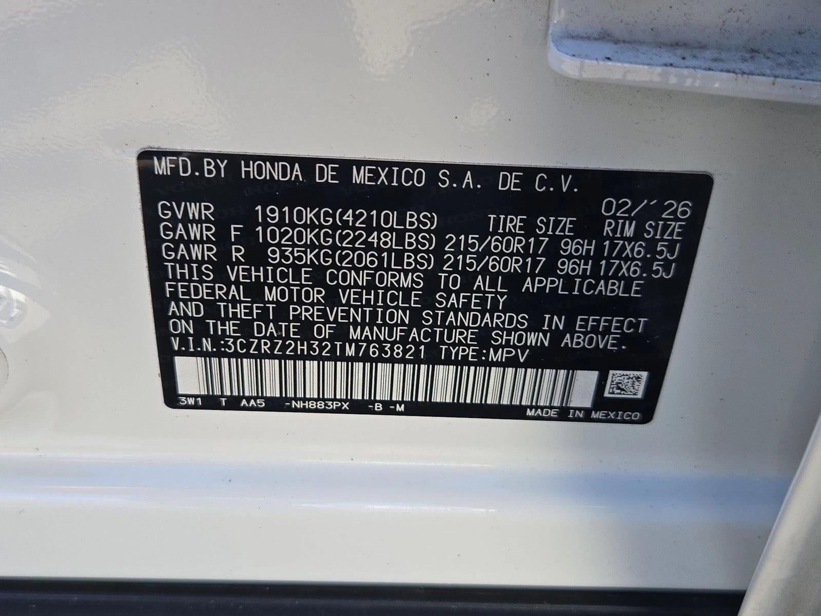 2026 Honda HR-V LX AWD CVT