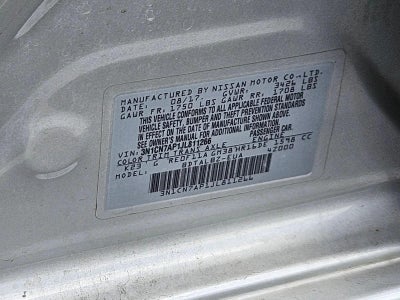2018 Nissan Versa Sedan SV CVT