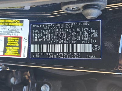 2024 Toyota Camry LE Auto (Natl)