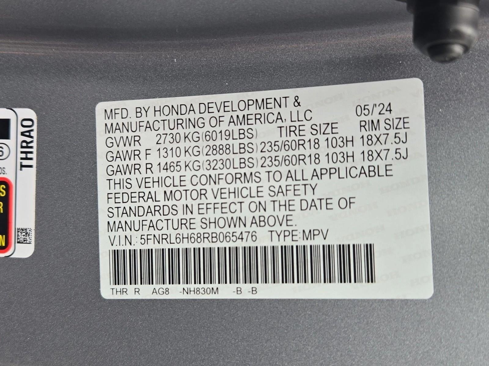 2024 Honda Odyssey EX-L Auto