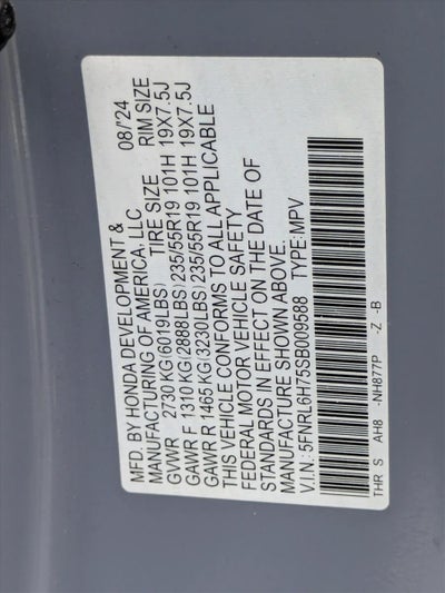 2025 Honda Odyssey Sport-L Auto