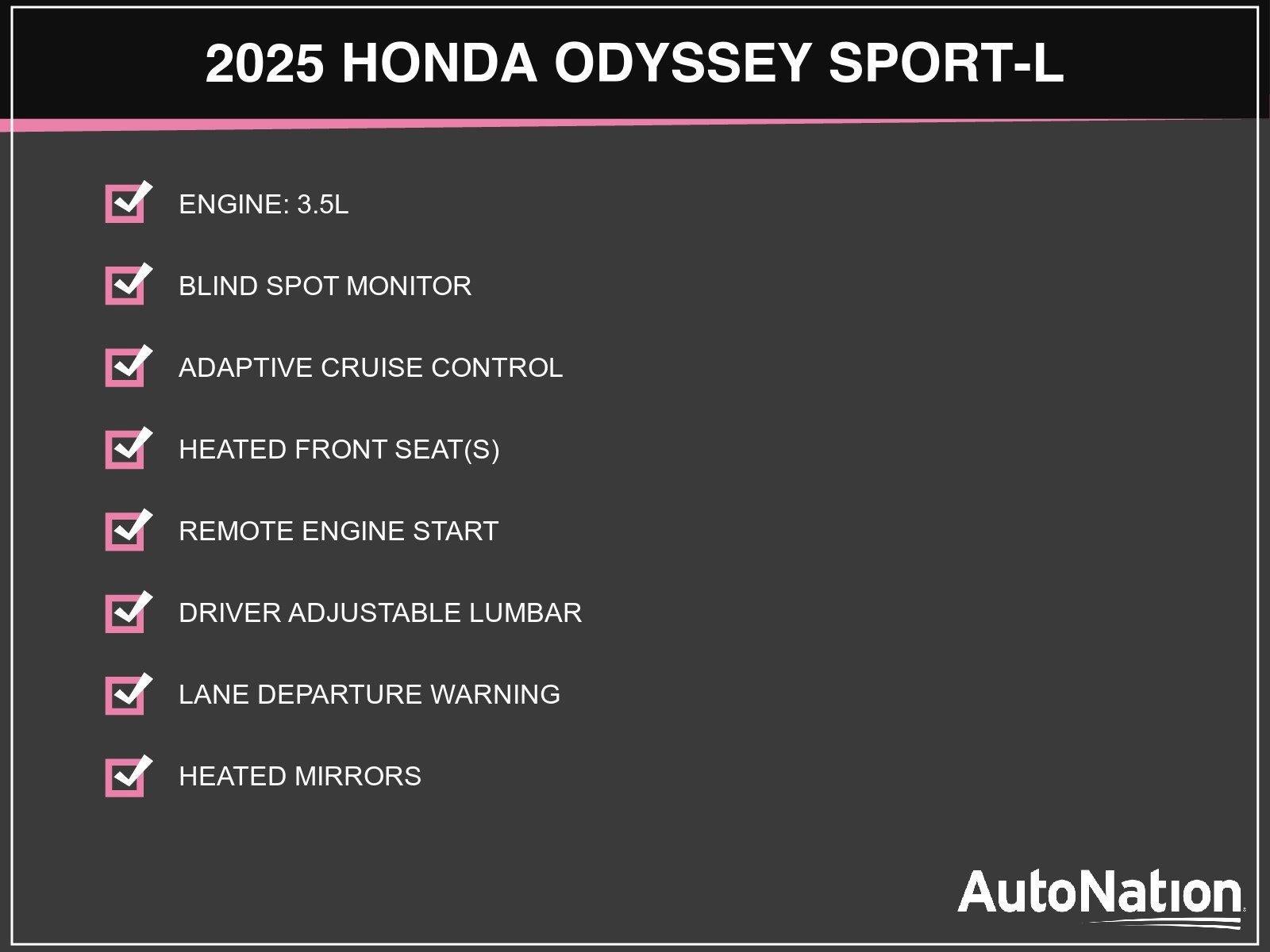 2025 Honda Odyssey Sport-L Auto