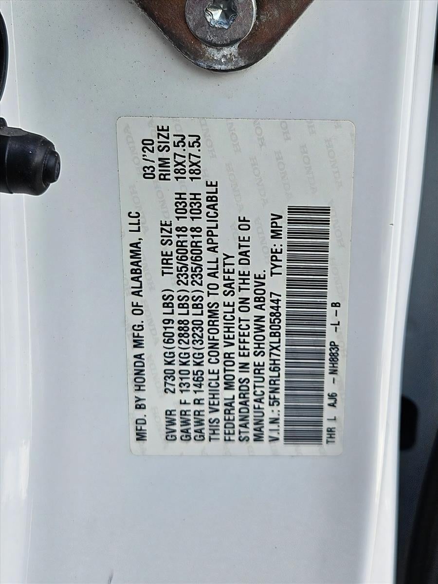 2020 Honda Odyssey EX-L Auto