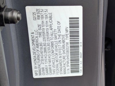 2025 Honda Odyssey Elite Auto