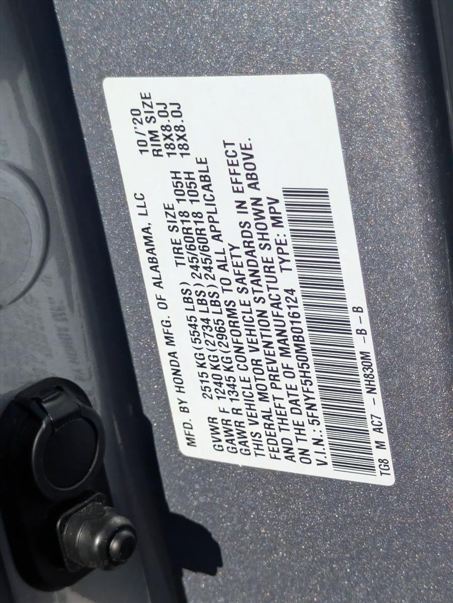 2021 Honda Pilot EX-L 2WD