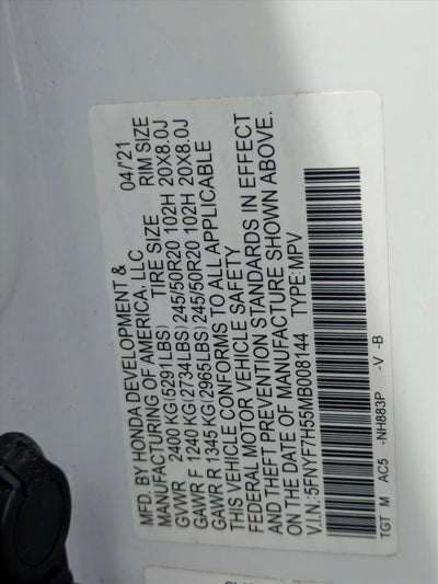 2021 Honda Passport EX-L FWD