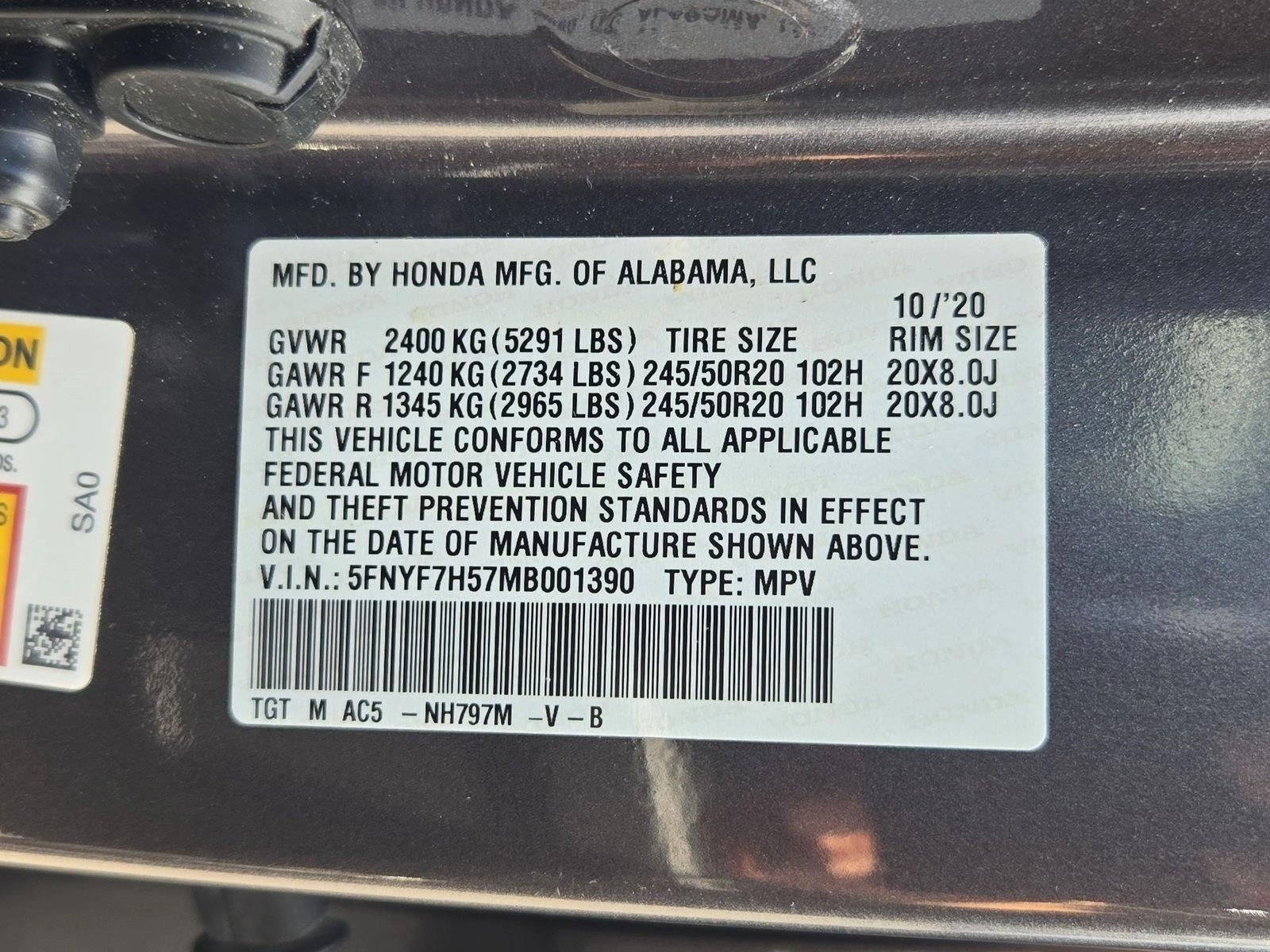 2021 Honda Passport EX-L FWD