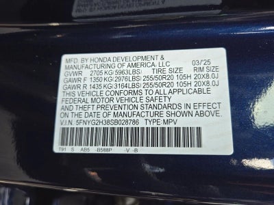 2025 Honda Pilot Sport 2WD