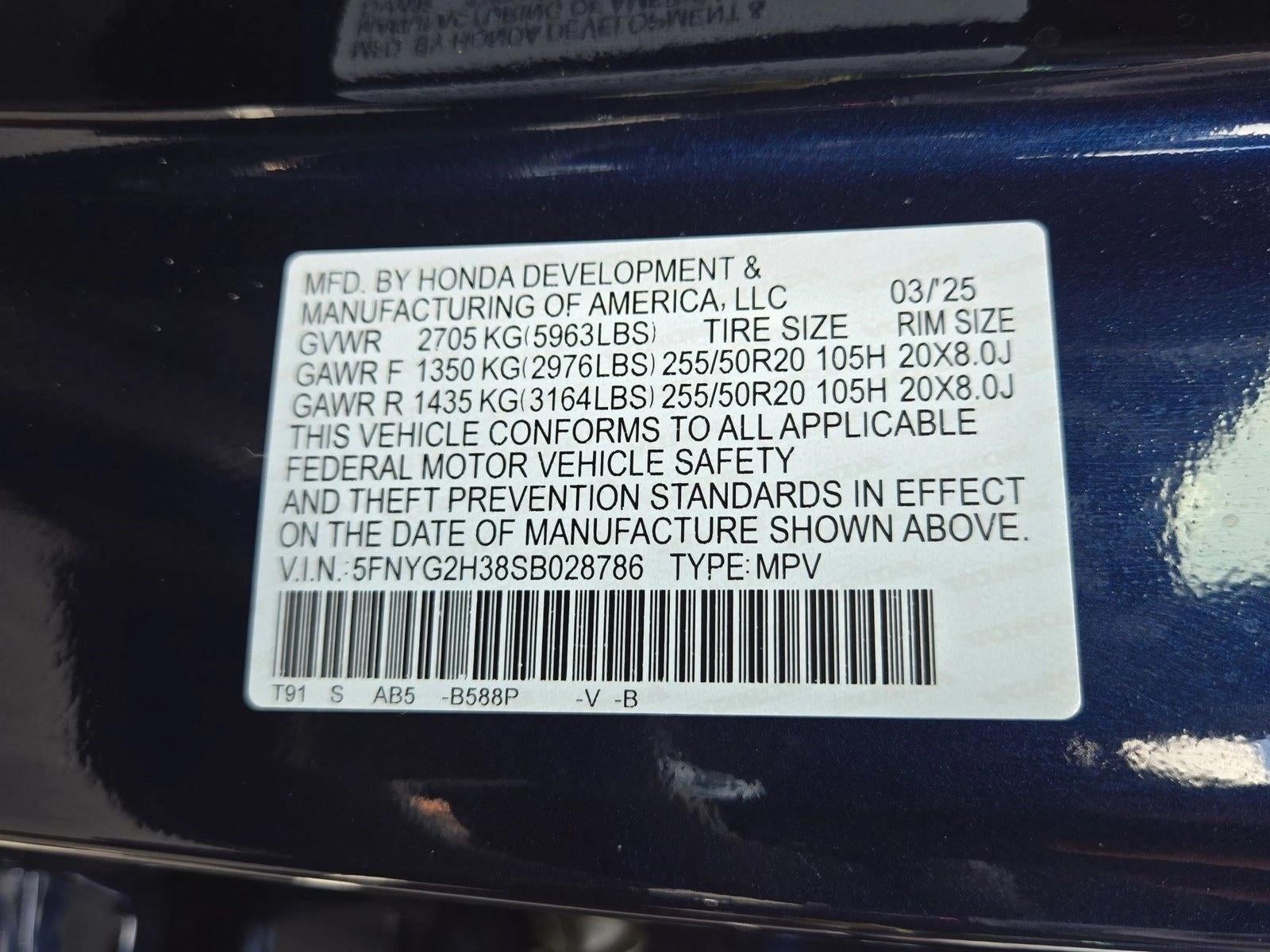 2025 Honda Pilot Sport 2WD