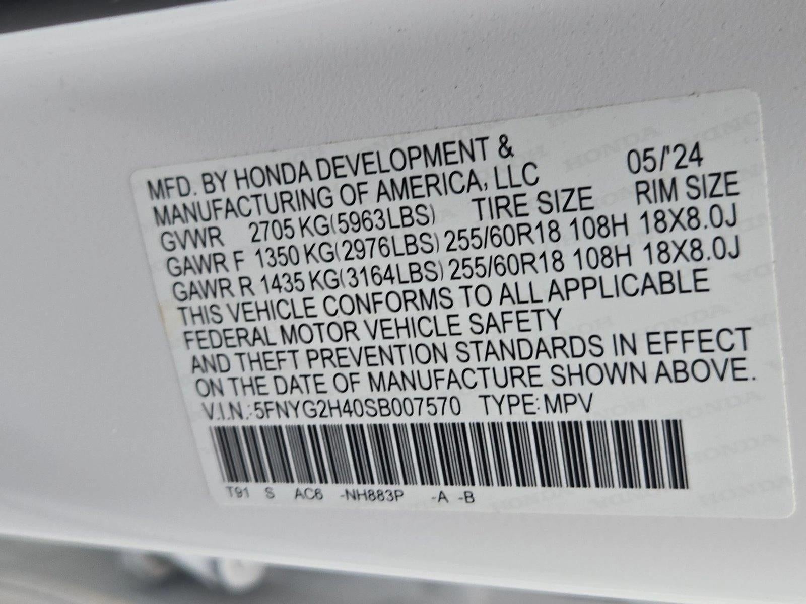 2025 Honda Pilot EX-L 2WD