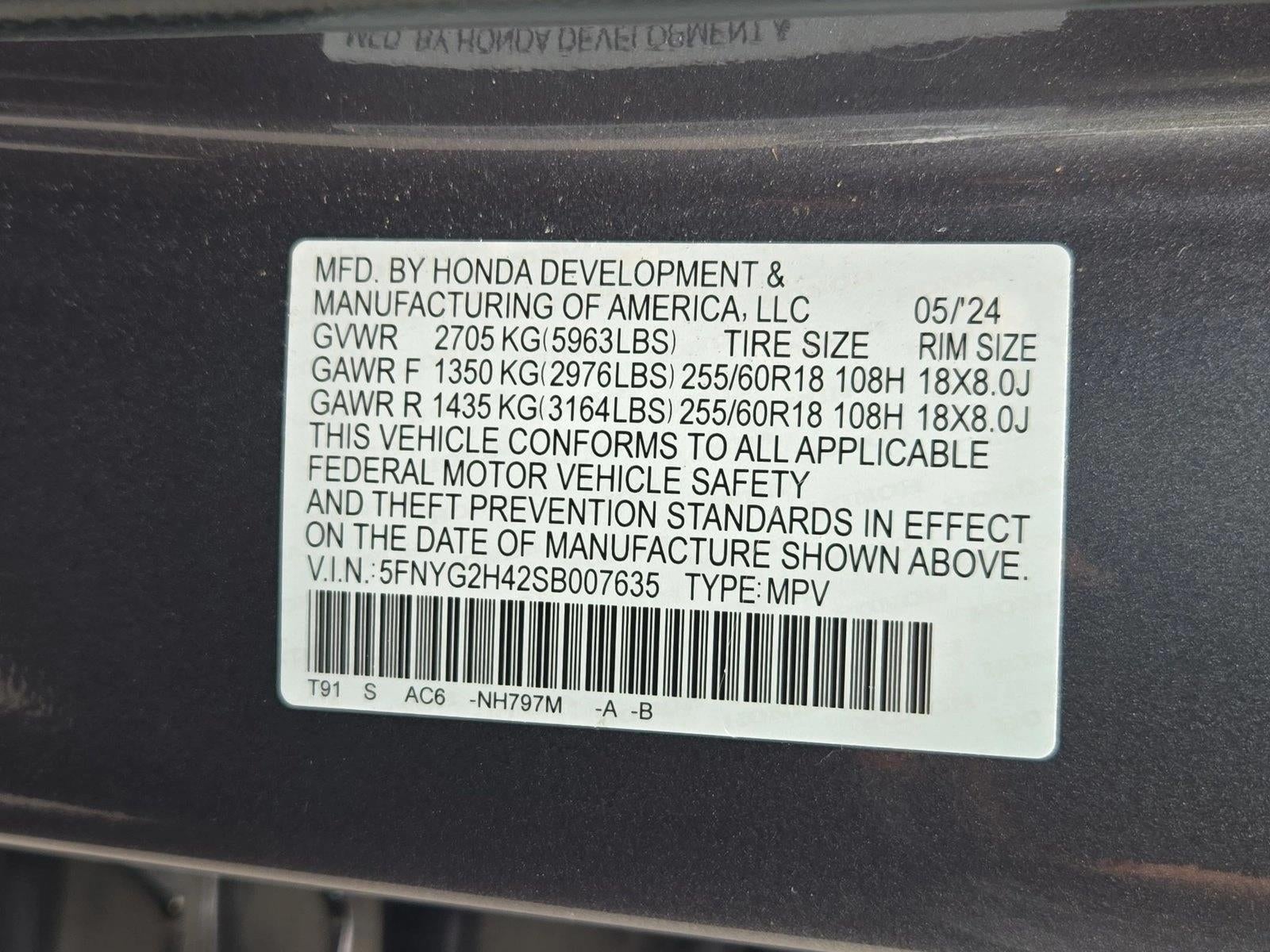 2025 Honda Pilot EX-L 2WD
