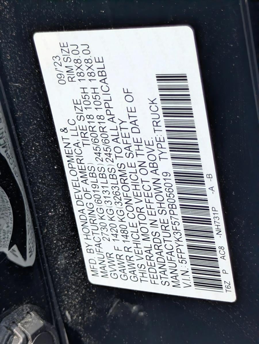 2023 Honda Ridgeline RTL AWD