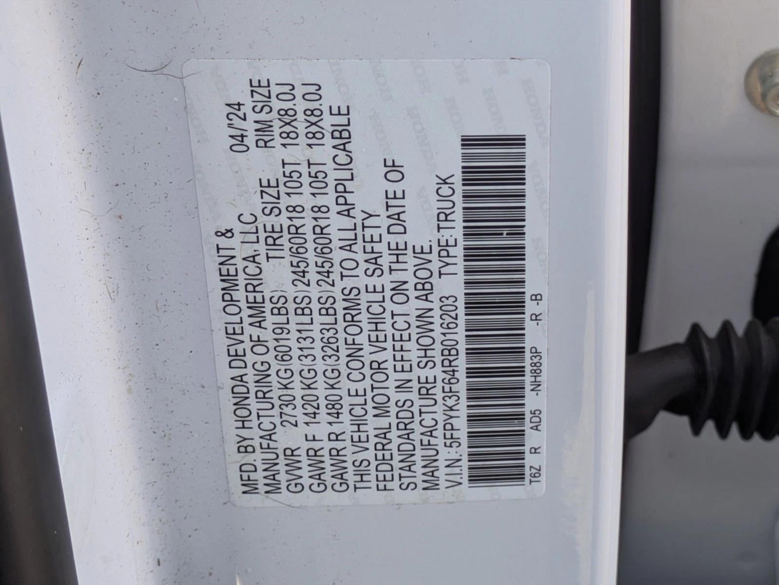 2024 Honda Ridgeline TrailSport AWD