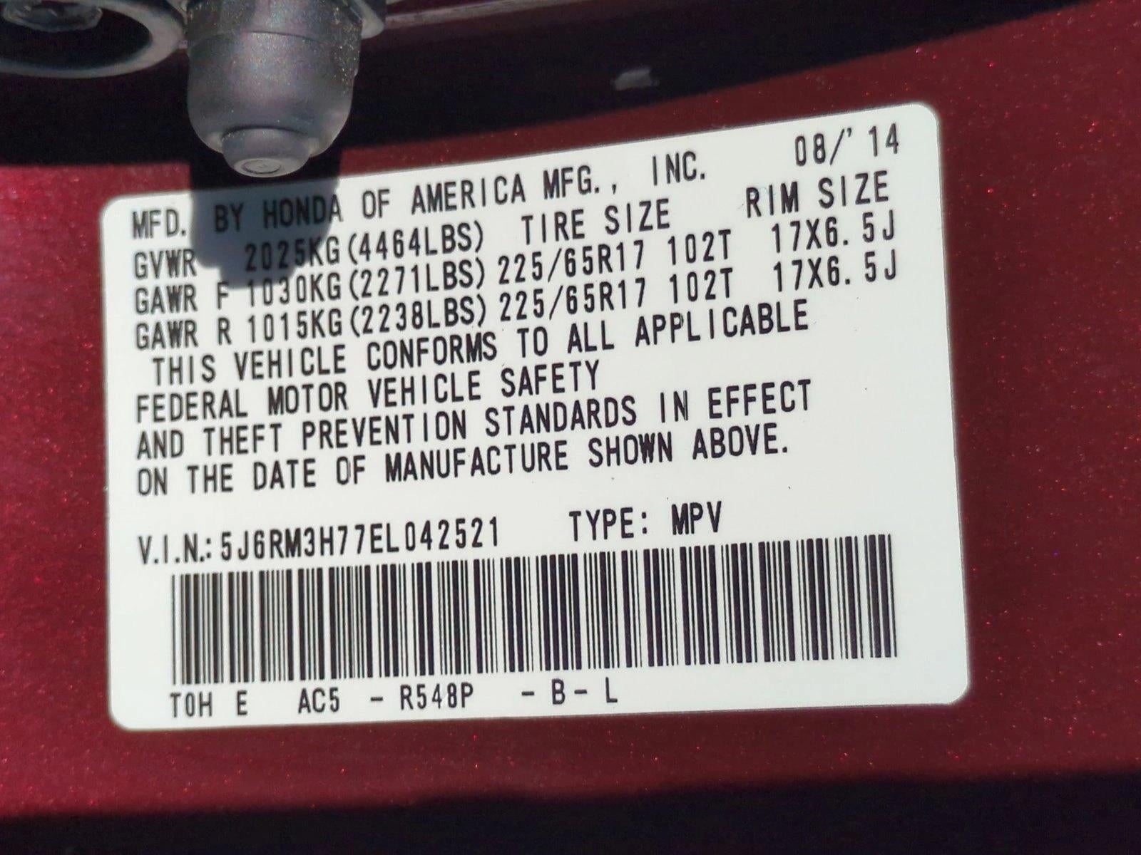 2014 Honda CR-V EX-L 2WD