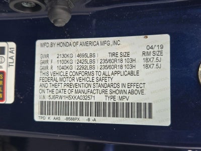 2019 Honda CR-V EX 2WD