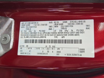 2018 Lincoln MKC Reserve FWD