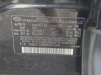 2017 Hyundai Santa Fe Sport 2.4L Auto