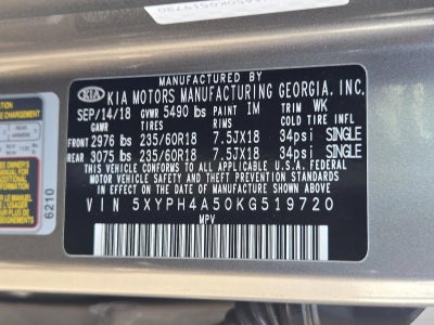 2019 Kia Sorento EX V6 FWD