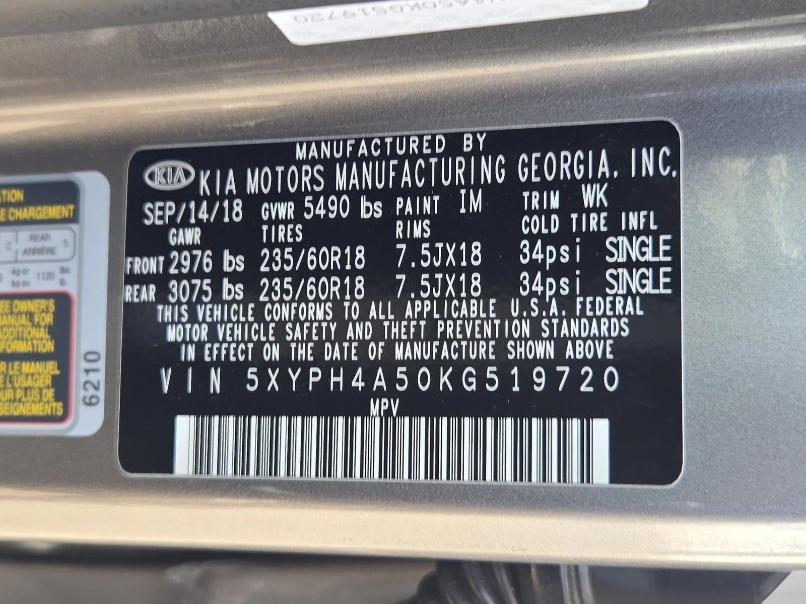 2019 Kia Sorento EX V6 FWD