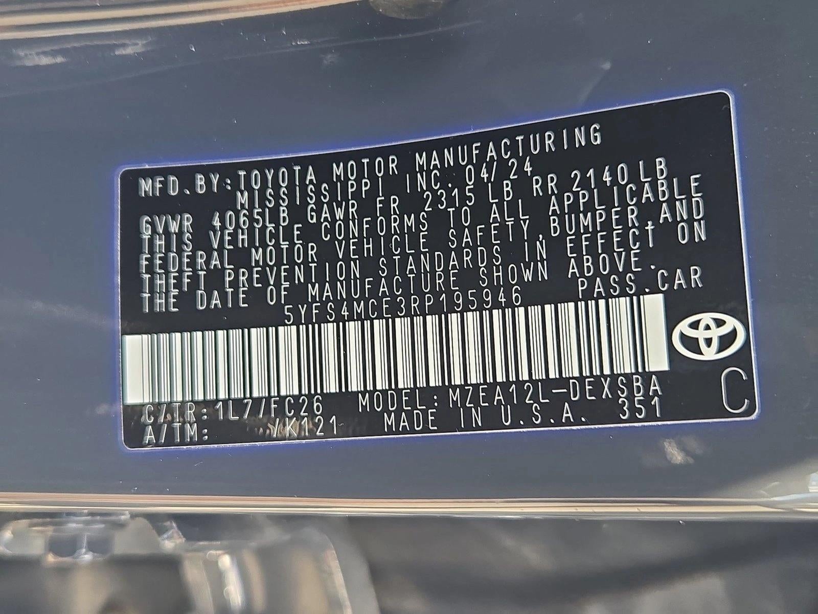2024 Toyota Corolla SE CVT (Natl)