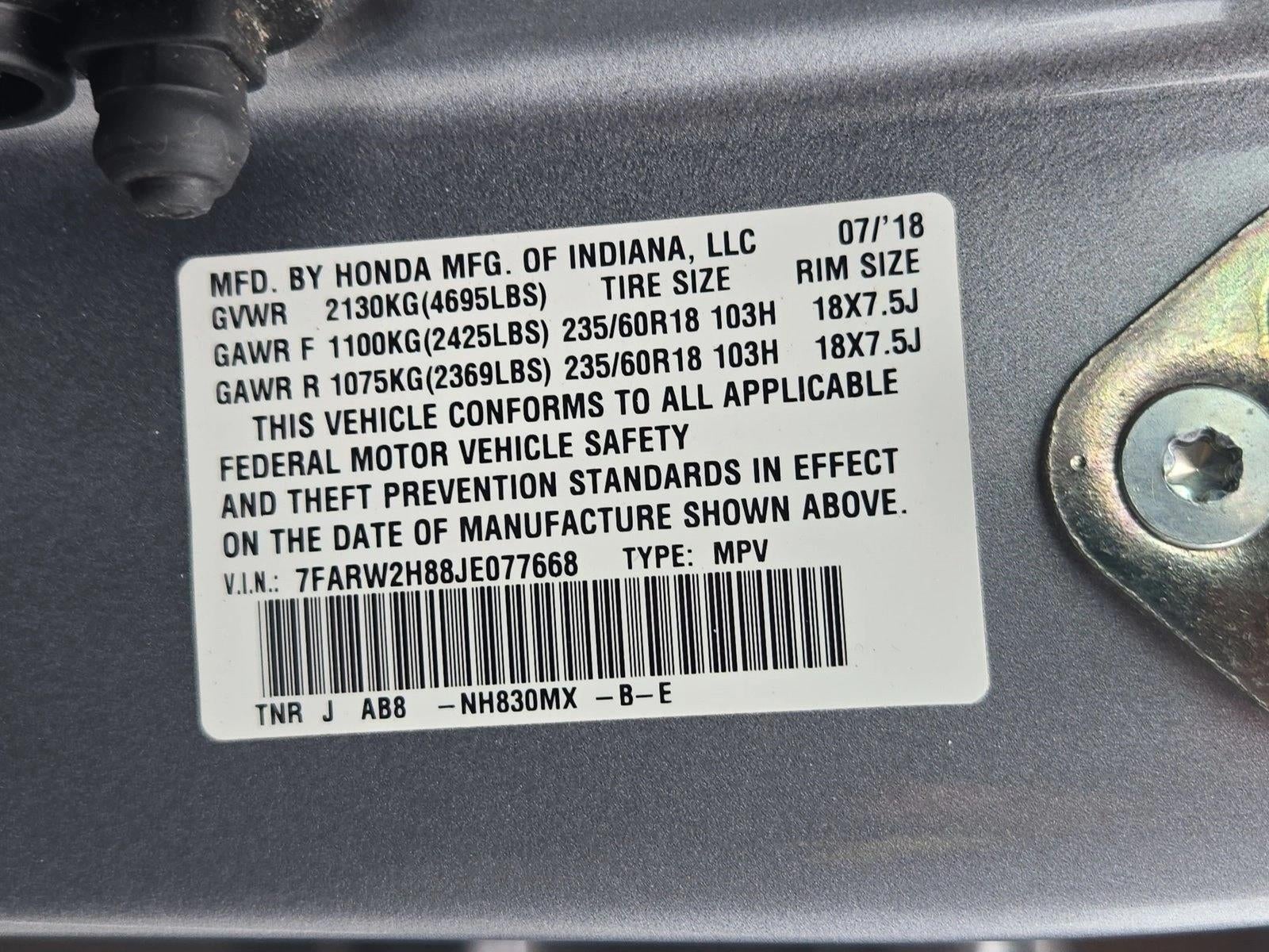 2018 Honda CR-V EX-L AWD