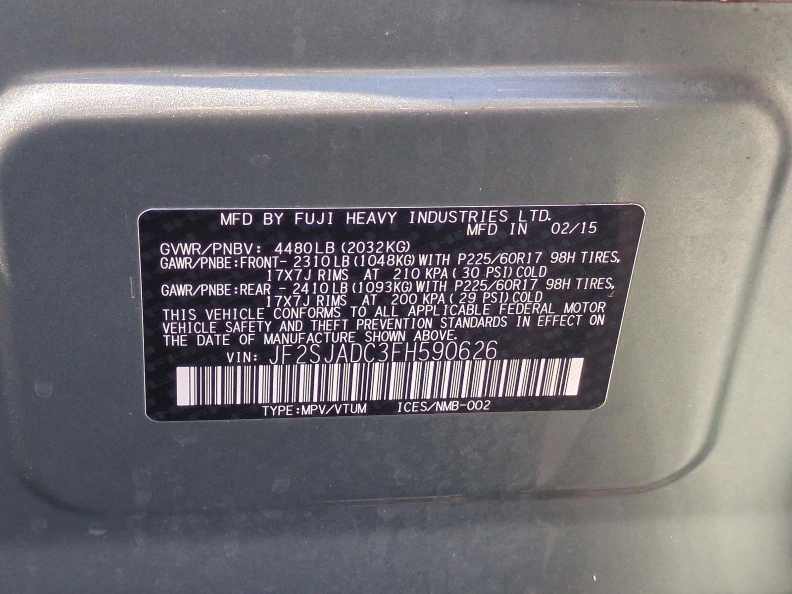 2015 Subaru Forester 2.5i Premium CVT